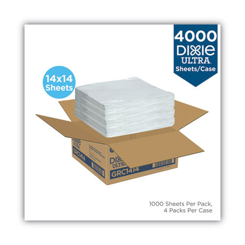 Image of Dixie® All-Purpose Food Wrap, Dry Wax Paper, 14 x 14, White, 1,000 Sheets/Pack, 4 Packs/Carton