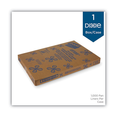 Image of Dixie® Greaseproof Liftoff Pan Liners, 16.38 x 24.38, White, 1,000/Carton