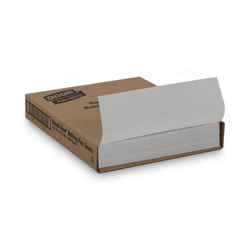 Image of Dixie® Greaseproof Liftoff Pan Liners, 12.2 x 16.38, White, 1,000/Carton