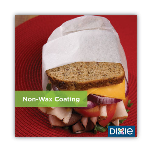 Image of Dixie® All-Purpose Food Wrap, Dry Wax Paper, 12 x 12, White, 1,000 Sheets/Pack, 5 Packs/Carton