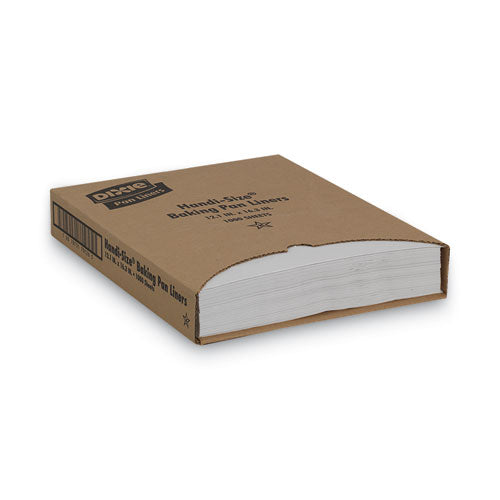 Image of Dixie® Greaseproof Liftoff Pan Liners, 12.2 x 16.38, White, 1,000/Carton