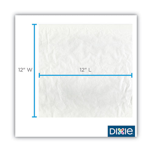 Image of Dixie® All-Purpose Food Wrap, Dry Wax Paper, 12 x 12, White, 1,000 Sheets/Pack, 5 Packs/Carton