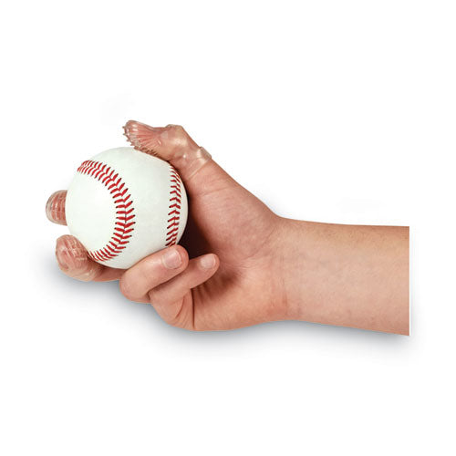 Image of LEE Tippi Micro-Gel Fingertip Grips, Size 5, Clear, 36/pack