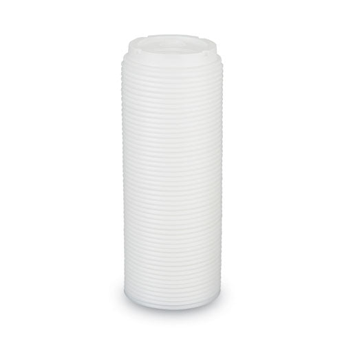 Image of Dixie® Dome Drink-Thru Lids, Fits 10 oz to 16 oz PerfecTouch Hot Cups/12 oz to 20 oz WiseSize Hot Cups, Plastic, White, 50/Pack