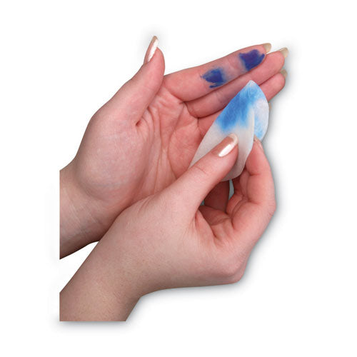 Image of LEE Clean-Ups Hand Cleaning Pads, Cloth, 1-Ply, 3" dia, Mild Floral Scent, 60/Tub