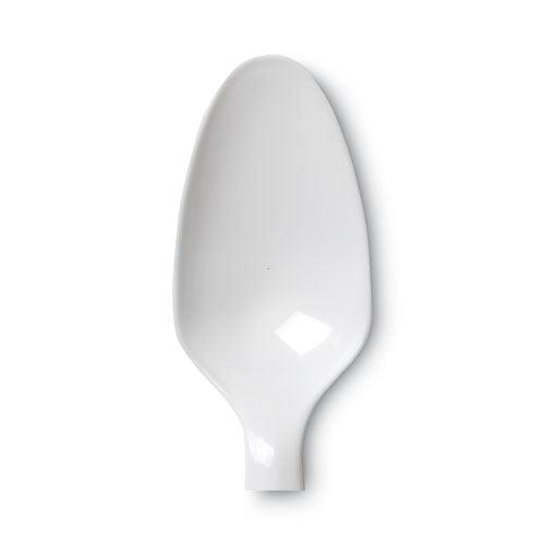 Image of Dixie® Plastic Cutlery, Mediumweight Spoon, White, 1,000/Carton