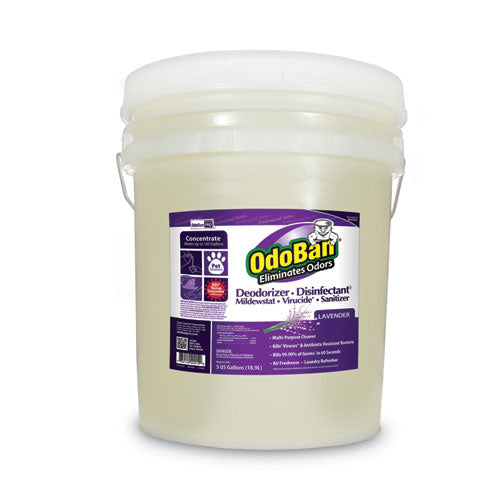 Image of OdoBan® Concentrated Odor Eliminator And Disinfectant, Lavender Scent, 5 Gal Pail