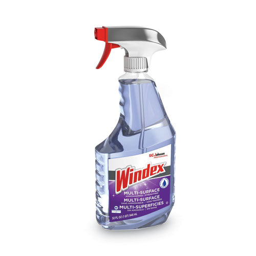 Image of Windex® Non-Ammoniated Glass/multi Surface Cleaner, Fresh Scent, 32 Oz Bottle, 8/carton