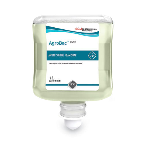 Image of SC Johnson Professional® AgroBac Pure Foam Wash Manual Cartridge Refill, Unscented, 1 L, 6/Carton