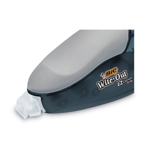 Image of BIC® Wite-Out EZ Correct Grip Correction Tape, NonRefill, Smoke Applicator, 0.17" x 402", 2/Pack