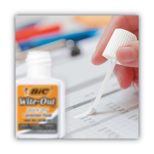 Image of BIC® Wite-Out Quick Dry Correction Fluid, 20 mL Bottle, White, Dozen