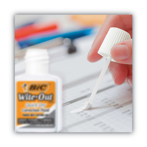 Image of BIC® Wite-Out Quick Dry Correction Fluid, 20 Ml Bottle, White, 3/pack