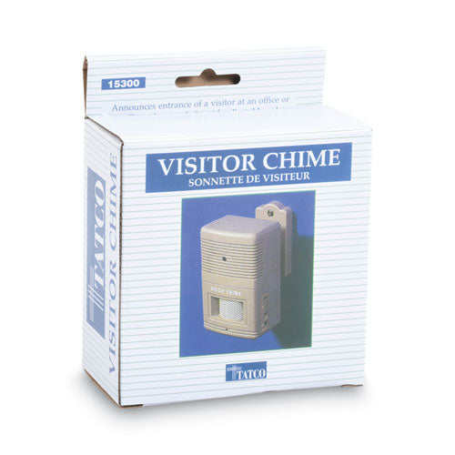 Image of Tatco Visitor Arrival/Departure Chime, Battery Operated, 2.75 x 2 x 4.25, Gray