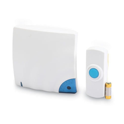 Image of Tatco Wireless Doorbell, Battery Operated, 1.38 x 0.75 x 3.5, Bone