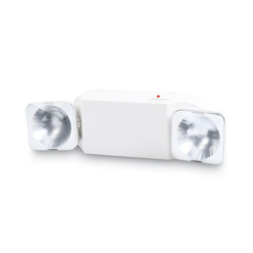 Image of Tatco Swivel Head Twin Beam Emergency Lighting Unit, 12.75w x 4d x 5.5"h, White
