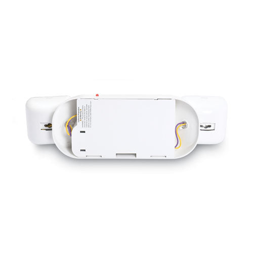 Image of Tatco Swivel Head Twin Beam Emergency Lighting Unit, 12.75w x 4d x 5.5"h, White