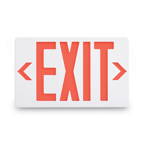 Image of Tatco LED Exit Sign, Polycarbonate, 12.25 x 2.5 x 8.75, White