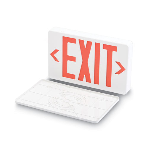 Image of Tatco LED Exit Sign, Polycarbonate, 12.25 x 2.5 x 8.75, White