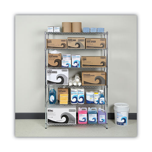 Image of Alera® Nsf Certified 6-Shelf Wire Shelving Kit, 48w X 18d X 72h, Silver