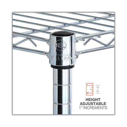 Image of Alera® Nsf Certified 6-Shelf Wire Shelving Kit, 48w X 18d X 72h, Silver