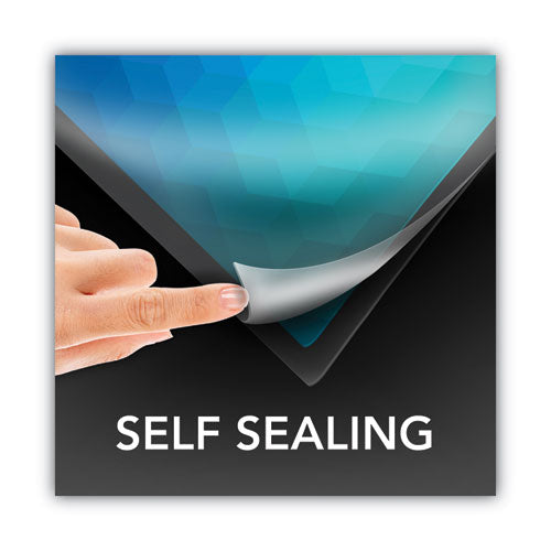 Image of GBC® Selfseal Self-Adhesive Laminating Pouches And Single-Sided Sheets, 3 Mil, 9" X 12", Gloss Clear, 50/pack