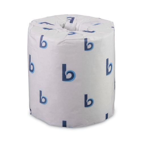 Image of Boardwalk® 2-Ply Toilet Tissue, Septic Safe, White, 156.25 ft Roll Length, 500 Sheets/Roll, 96 Rolls/Carton