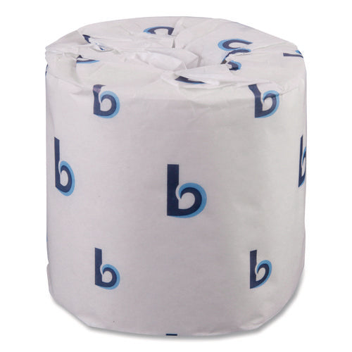 Image of Boardwalk® 2-Ply Toilet Tissue, Standard, Septic Safe, White, 4 x 3, 500 Sheets/Roll, 96 Rolls/Carton