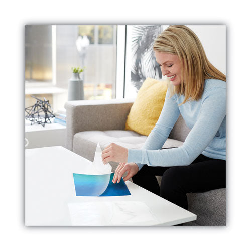 Image of GBC® Selfseal Self-Adhesive Laminating Pouches And Single-Sided Sheets, 3 Mil, 9" X 12", Gloss Clear, 50/pack