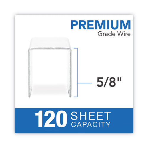 Image of Swingline® Light Touch Heavy-Duty Staples, 0.63" Leg, 0.5" Crown, Steel, 2,500/box