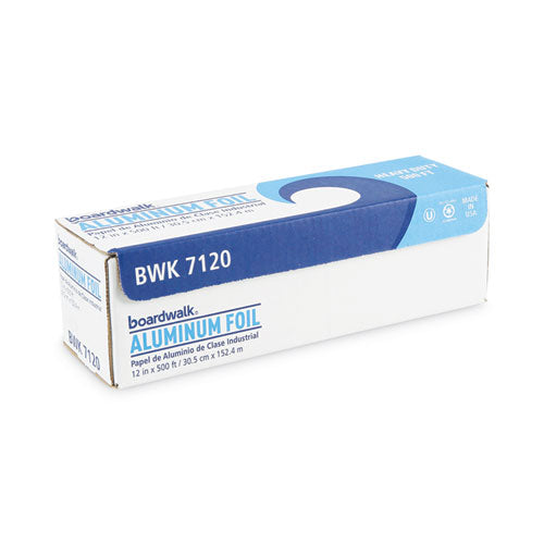 Image of Boardwalk® Heavy-Duty Aluminum Foil Roll, 87 Gauge, 12" x 500 ft