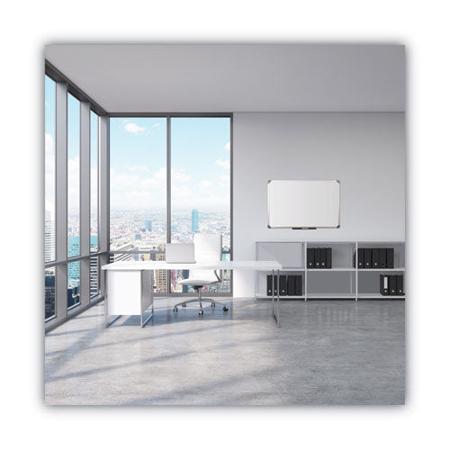Image of Quartet® Euro-Style Magnetic Dry-Erase Aluminum Frame Boards, 36" x 24", White Surface, Satin Aluminum Frame