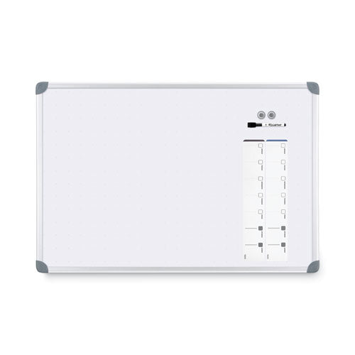 Image of Quartet® Euro-Style Magnetic Dry-Erase Aluminum Frame Boards, 36" x 24", White Surface, Satin Aluminum Frame