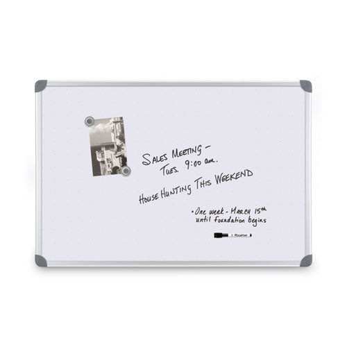Image of Quartet® Euro-Style Magnetic Dry-Erase Aluminum Frame Boards, 36" x 24", White Surface, Satin Aluminum Frame