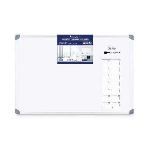 Image of Quartet® Euro-Style Magnetic Dry-Erase Aluminum Frame Boards, 36" x 24", White Surface, Satin Aluminum Frame
