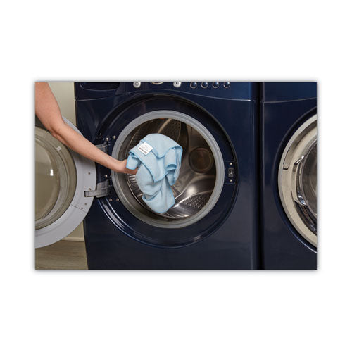 Image of Boardwalk® Microfiber Cleaning Cloths, 16 X 16, Blue, 24/pack