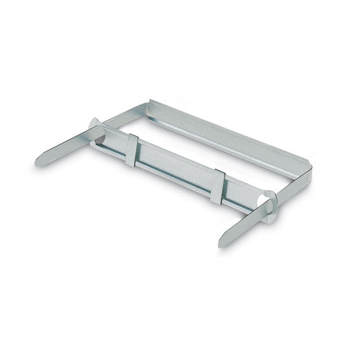 Image of ACCO Standard Two-Piece Two-Prong Paper Fastener Base and Compressor Sets, 3.5" Capacity, 8.5" Center to Center, Silver, 50/Box