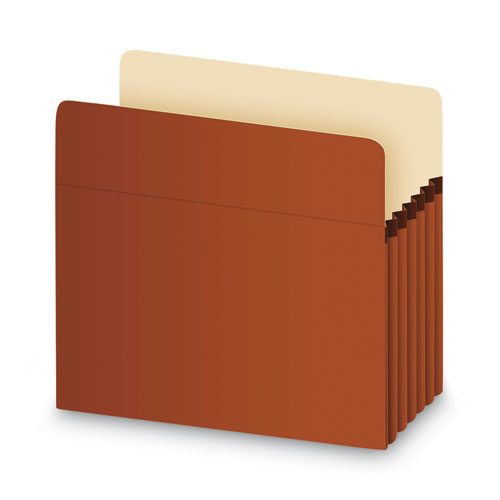 Image of Pendaflex® Standard Expanding File Pockets, 5.25" Expansion, Letter Size, Redrope, 10/Box