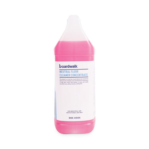 Image of Boardwalk® Neutral Floor Cleaner Concentrate, Lemon Scent, 1 Gal Bottle, 4/carton