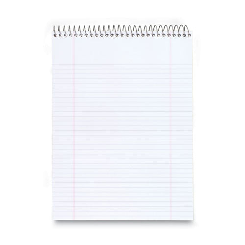 Image of Cambridge® Stiff-Back Wire Bound Notepad, Medium/college Rule, Navy Cover, 70 White 8.5 X 11.5 Sheets