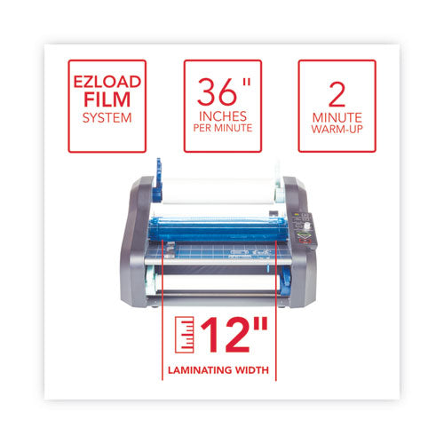 Image of GBC® Ultima 35 Ezload Thermal Roll Laminator, 12" Max Document Width, 5 Mil Max Document Thickness
