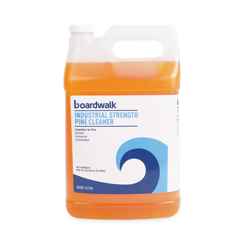 Image of Boardwalk® Industrial Strength Cleaner, Pine Scent, 1 gal Bottle, 4/Carton