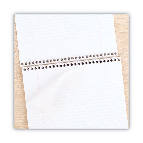 Image of Cambridge® Stiff-Back Wire Bound Notepad, Medium/college Rule, Navy Cover, 70 White 8.5 X 11.5 Sheets