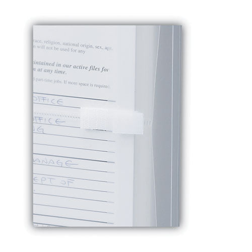Image of Smead Poly Side-Load Envelopes, Fold-Over Closure, 9.75 x 11.63, Clear, 5/Pack