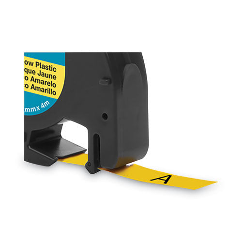 Image of DYMO® Letratag Plastic Label Tape Cassette, 0.5" X 13 Ft, Yellow