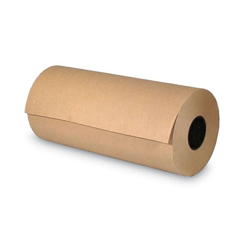 Image of Universal® High-Volume Mediumweight Wrapping Paper Roll, 40 lb Wrapping Weight Stock, 24" x 900 ft, Brown