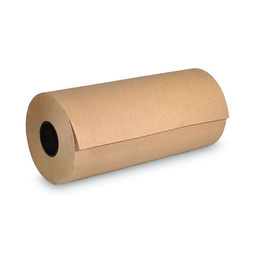 Image of Universal® High-Volume Mediumweight Wrapping Paper Roll, 40 lb Wrapping Weight Stock, 24" x 900 ft, Brown