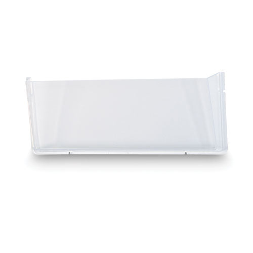 Image of deflecto® Unbreakable DocuPocket Wall File, Legal Size, 17.5" x 3" x 6.5", Clear