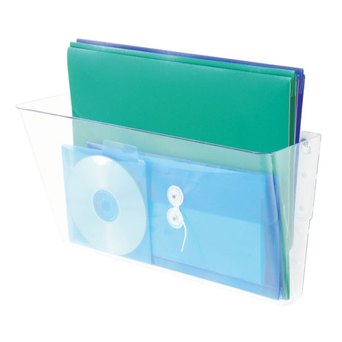 Image of deflecto® Stackable DocuPocket Wall File, Legal Size, 16.25" x 4" , Clear