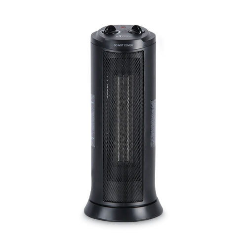 Image of Alera® Mini Tower Ceramic Heater, 1,500 W, 7.37 x 7.37 x 17.37, Black
