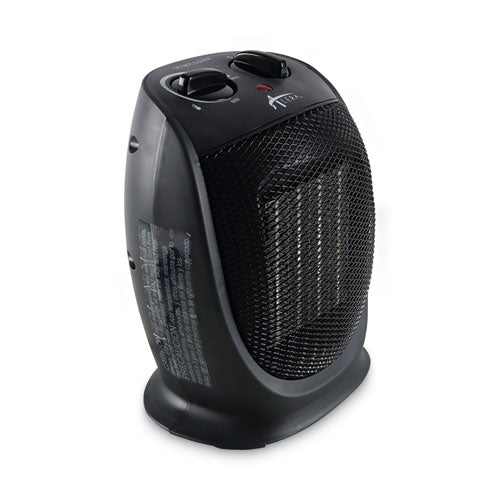 Image of Alera® Ceramic Heater, 1,500 W, 7.12 x 5.87 x 8.75, Black